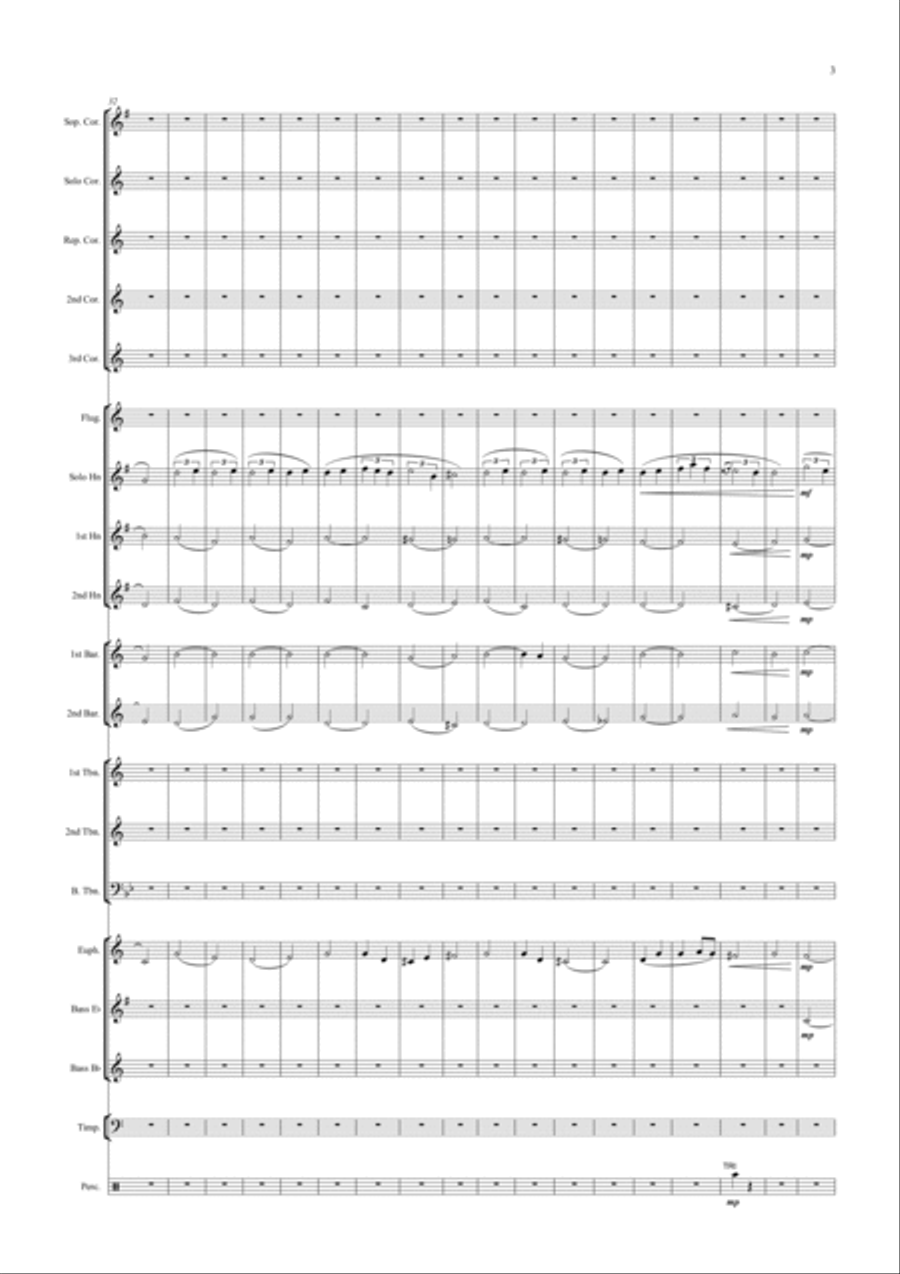 The Kerry Dance - Tenor Horn Solo The Kerry Dance - Tenor Horn Solo Brass Ensemble scores gallery preview page 3