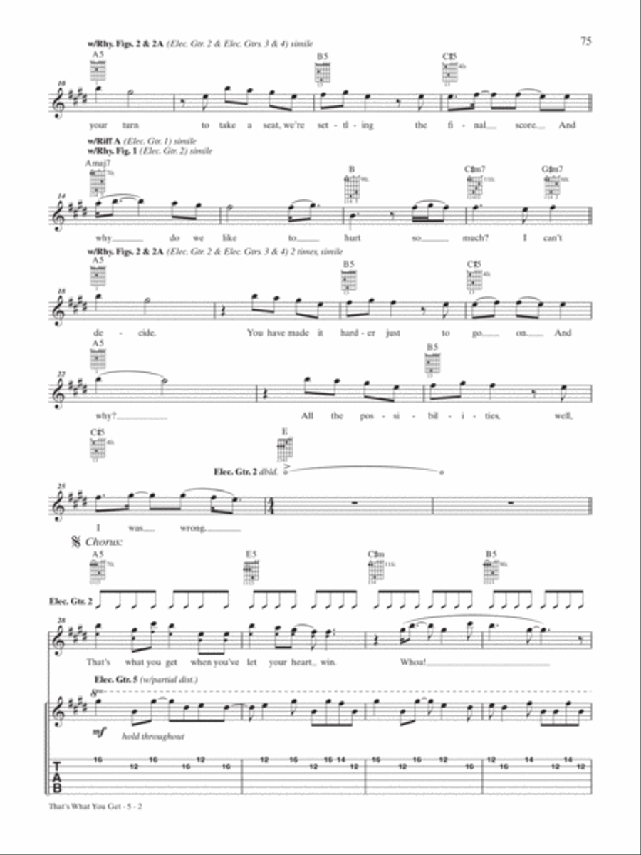 That's What You Get Guitar Tablature scores gallery preview page 2