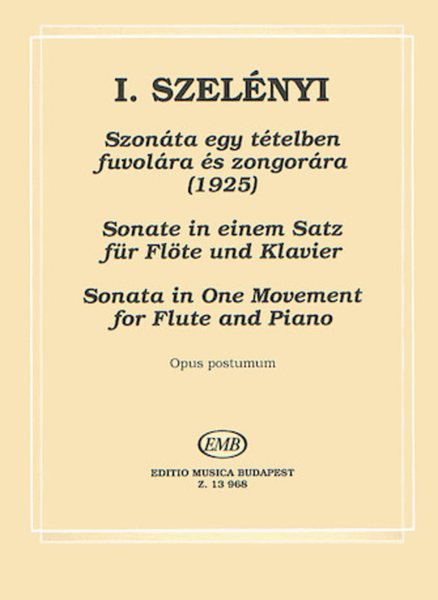 Sonata in One Movement (1925) Op. Posthumous