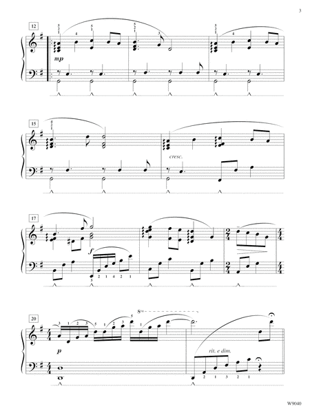 Berceuse by Martin Cuellar Piano Solo - Digital Sheet Music