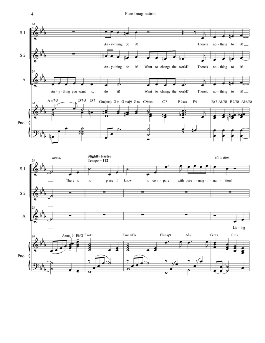 Pure Imagination SSA scores gallery preview page 4