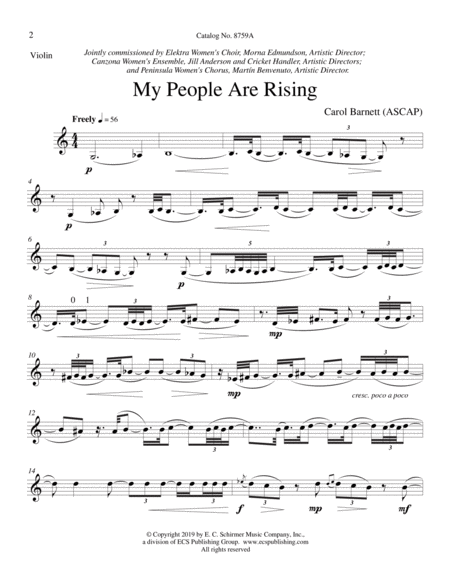My People Are Rising (Instrumental Parts)