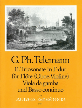 Book cover for 11. Trio sonata F major TWV 42:F5