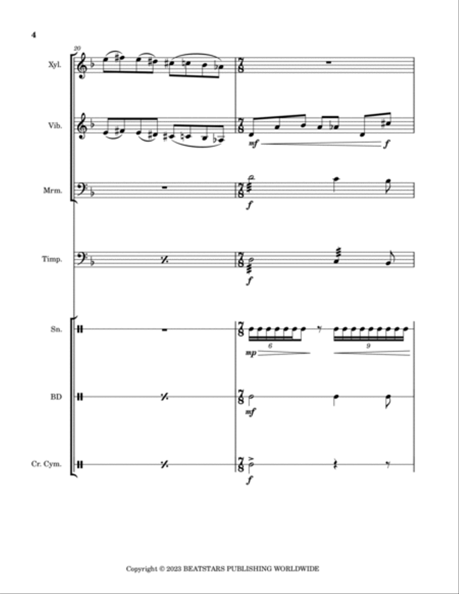 One-Winged Angel School and Community scores gallery preview page 4