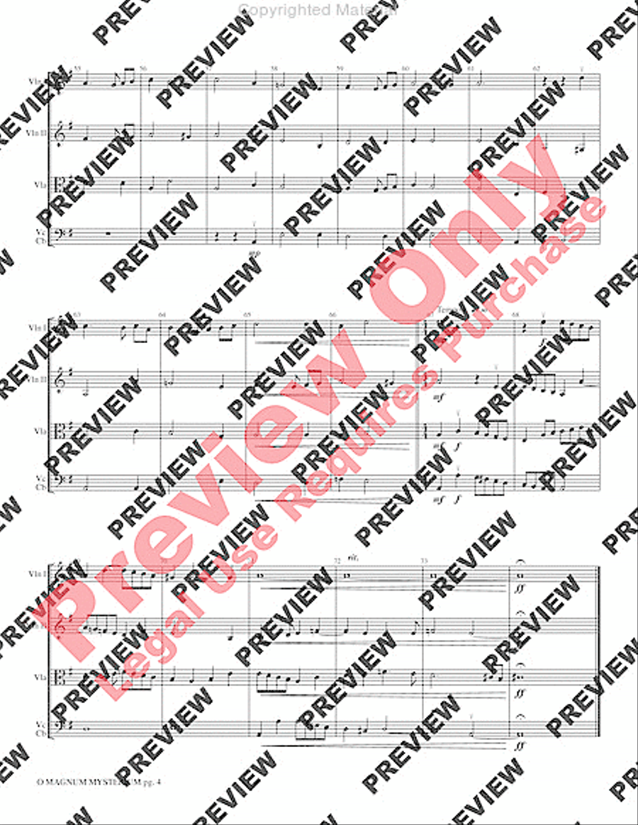 O Magnum Mysterium String Orchestra scores gallery preview page 7