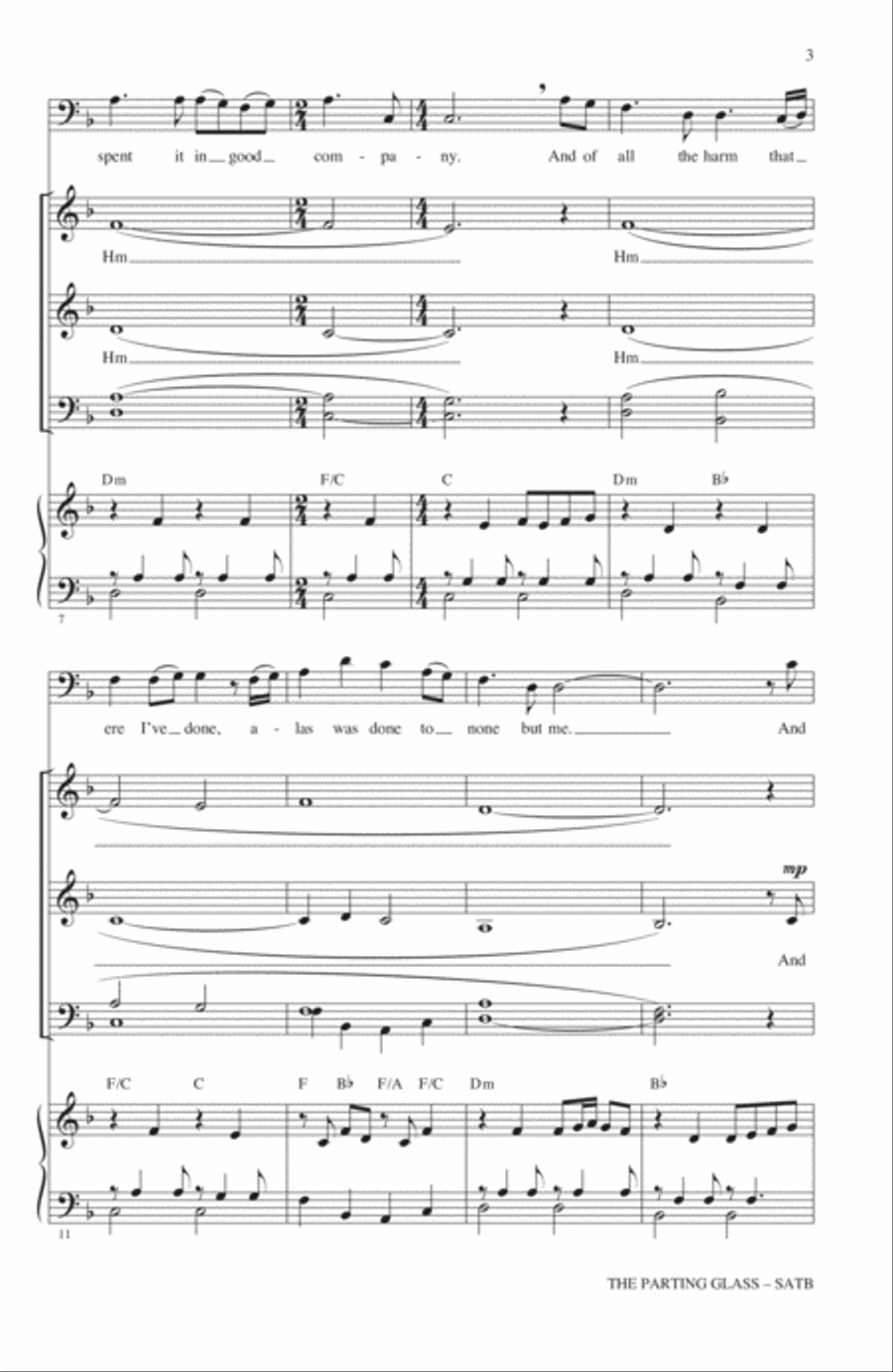 The Parting Glass The Parting Glass 4-Part scores gallery preview page 2