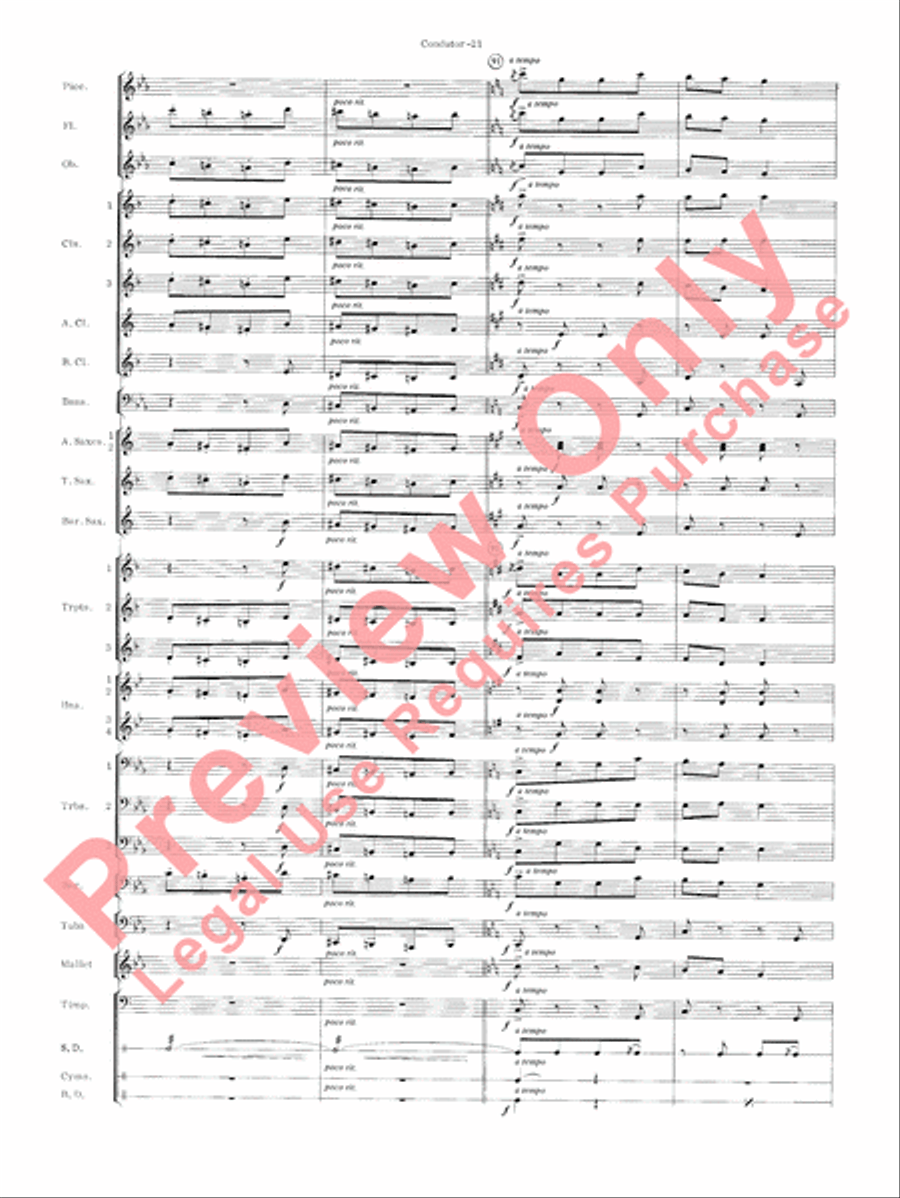 Carmen Suite Concert Band scores gallery preview page 23