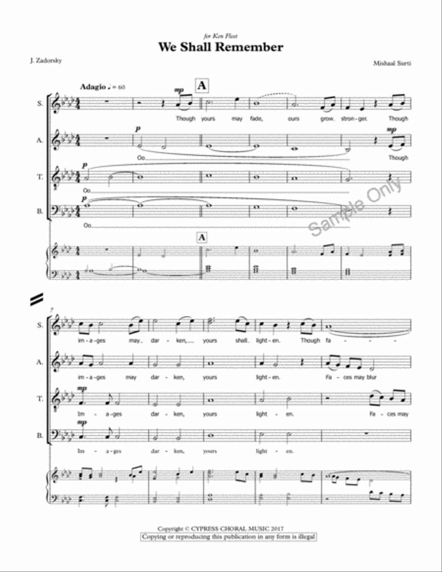 We Shall Remember We Shall Remember 4-Part scores gallery preview page 2