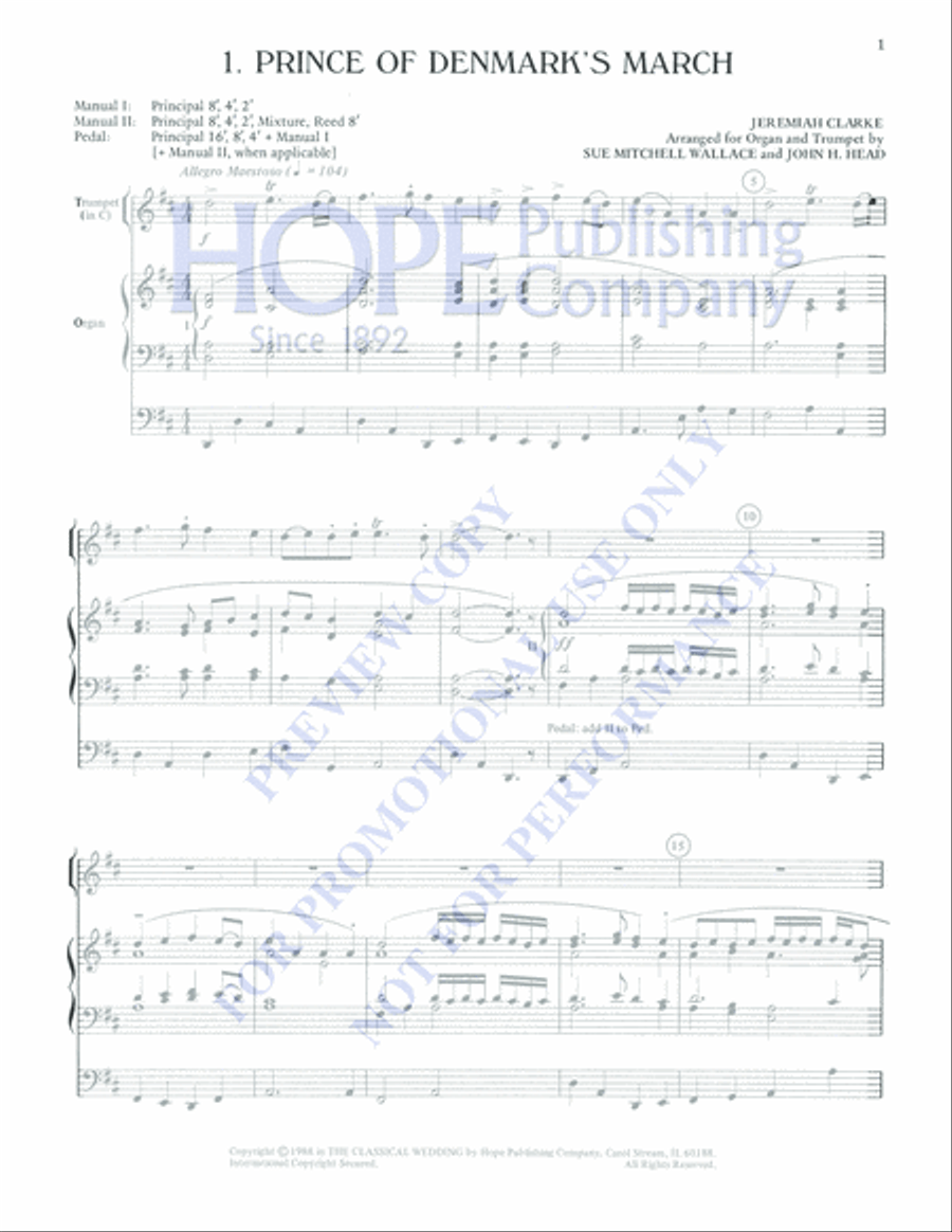 The Classical Wedding Trumpet Solo scores gallery preview page 3