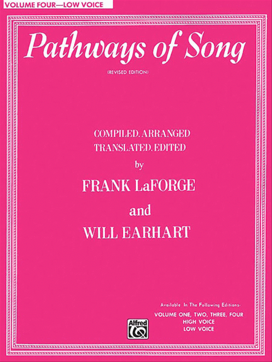 Pathways of Song, Volume 4 Medium-Low Voice - Sheet Music
