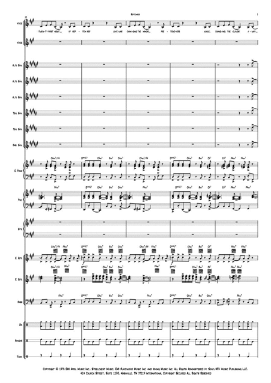 September Jazz Ensemble scores gallery preview page 3