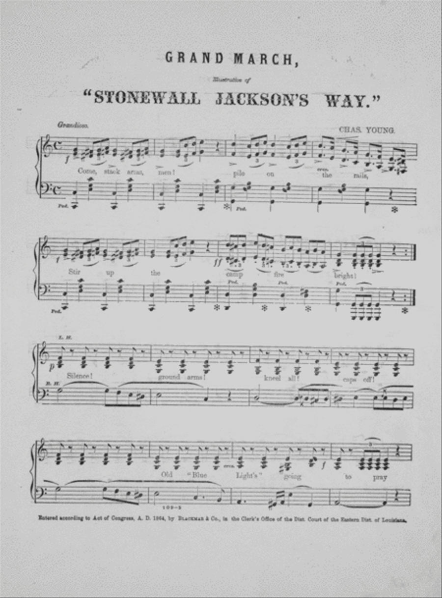 Gen. Stonewall Jackson's Grand March Voice scores gallery preview page 2
