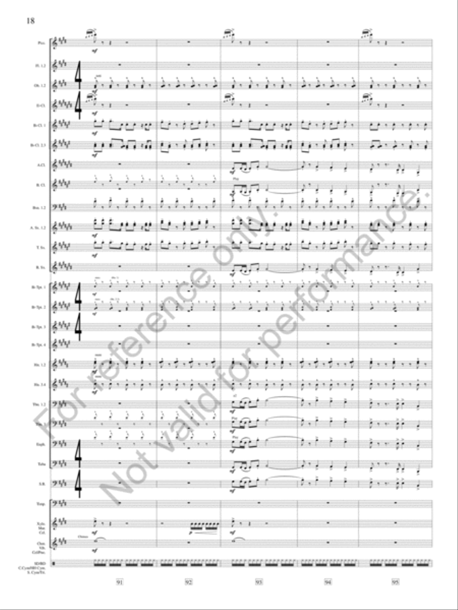 Joyance Concert Band scores gallery preview page 19