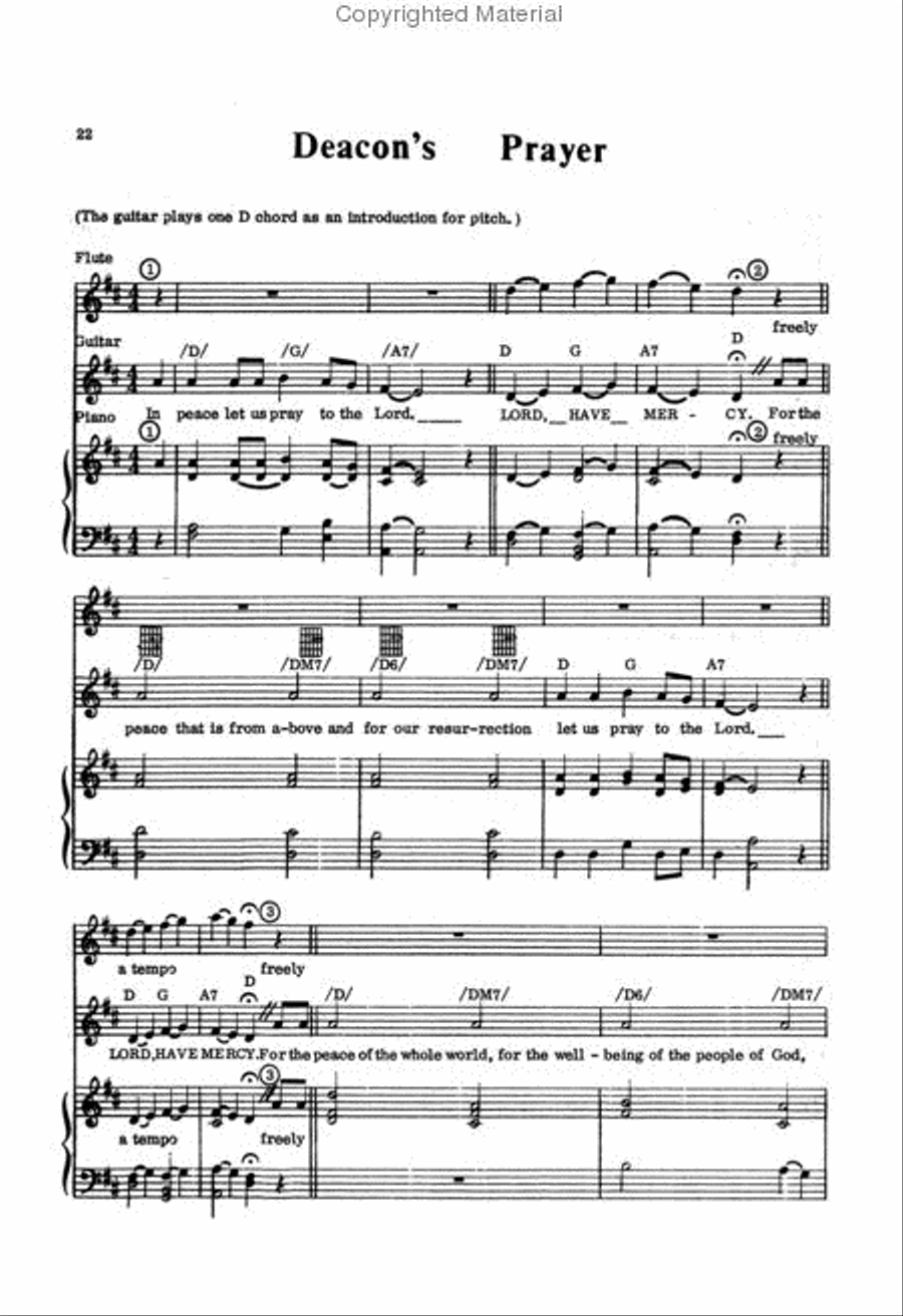 Chicago Folk Service - Accompaniment Choir scores gallery preview page 3