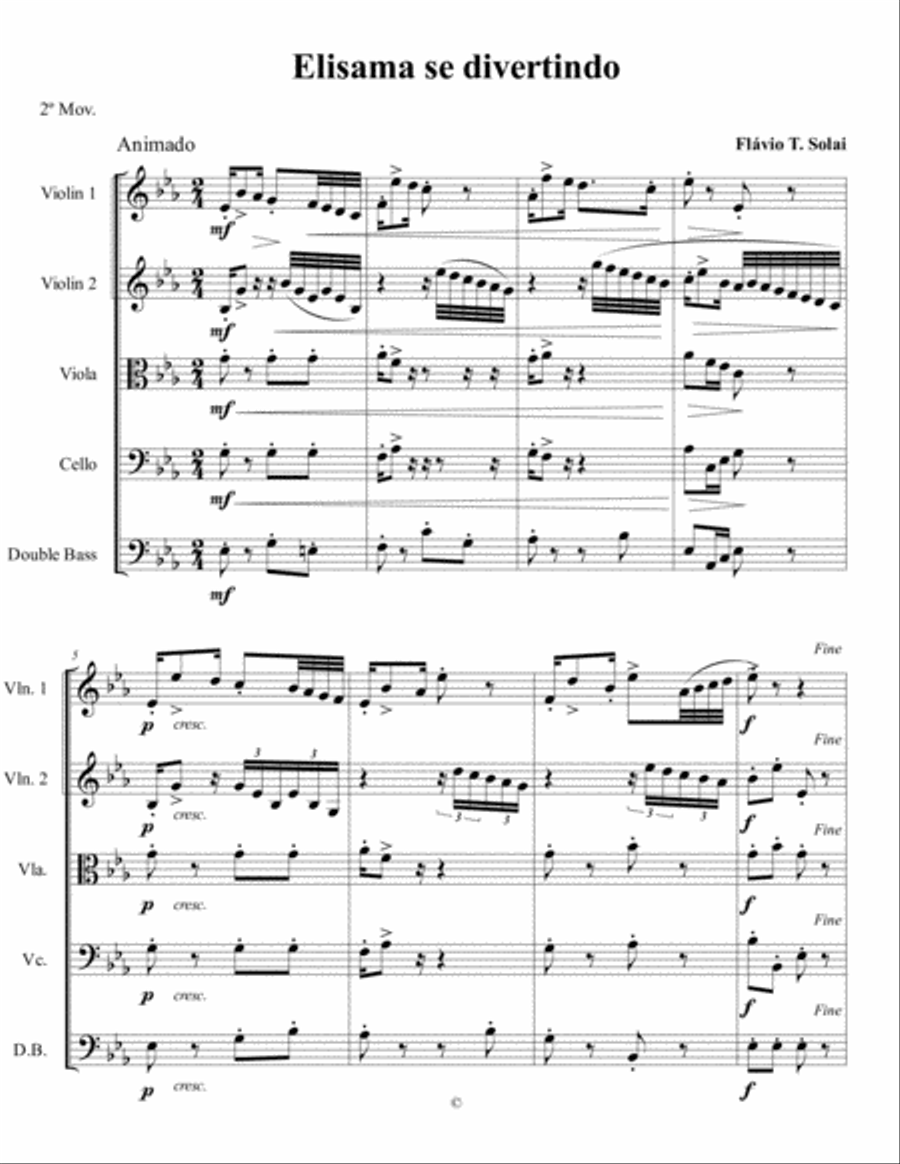 Elisama I, II e III String Quartet scores gallery preview page 4