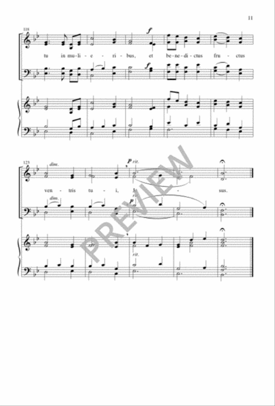 Annunciation Carol Annunciation Carol 4-Part scores gallery preview page 12