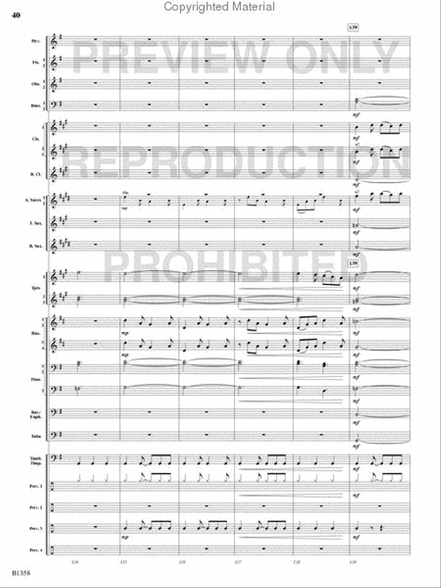 Three Celtic Dances Concert Band scores gallery preview page 39