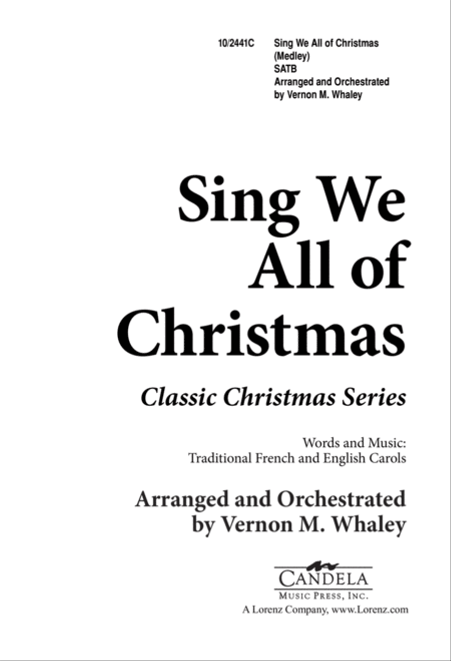 Sing We All of Christmas Sing We All of Christmas 4-Part scores gallery preview page 1