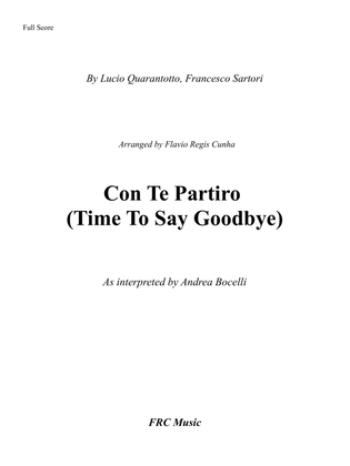 Con Te Partiro (time To Say Goodbye)