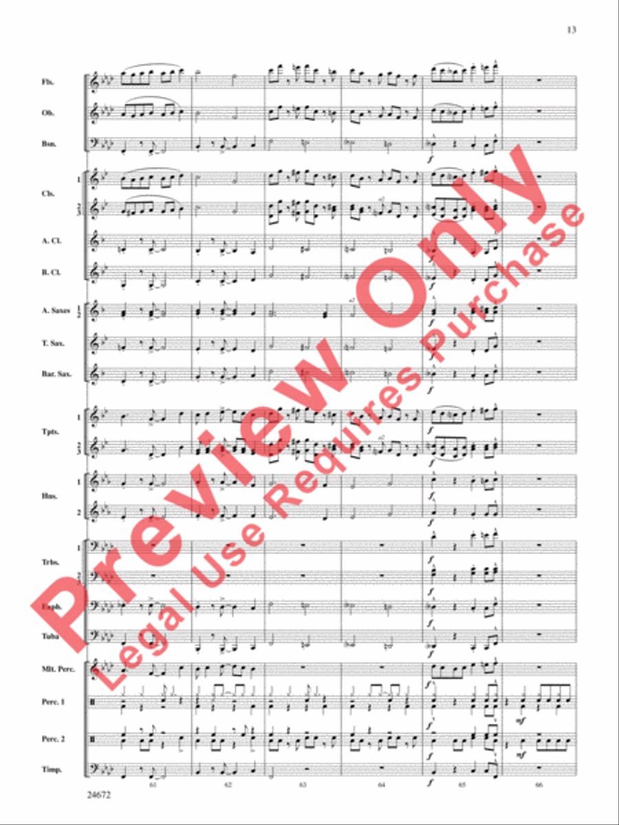 Buenaventura Concert Band scores gallery preview page 14