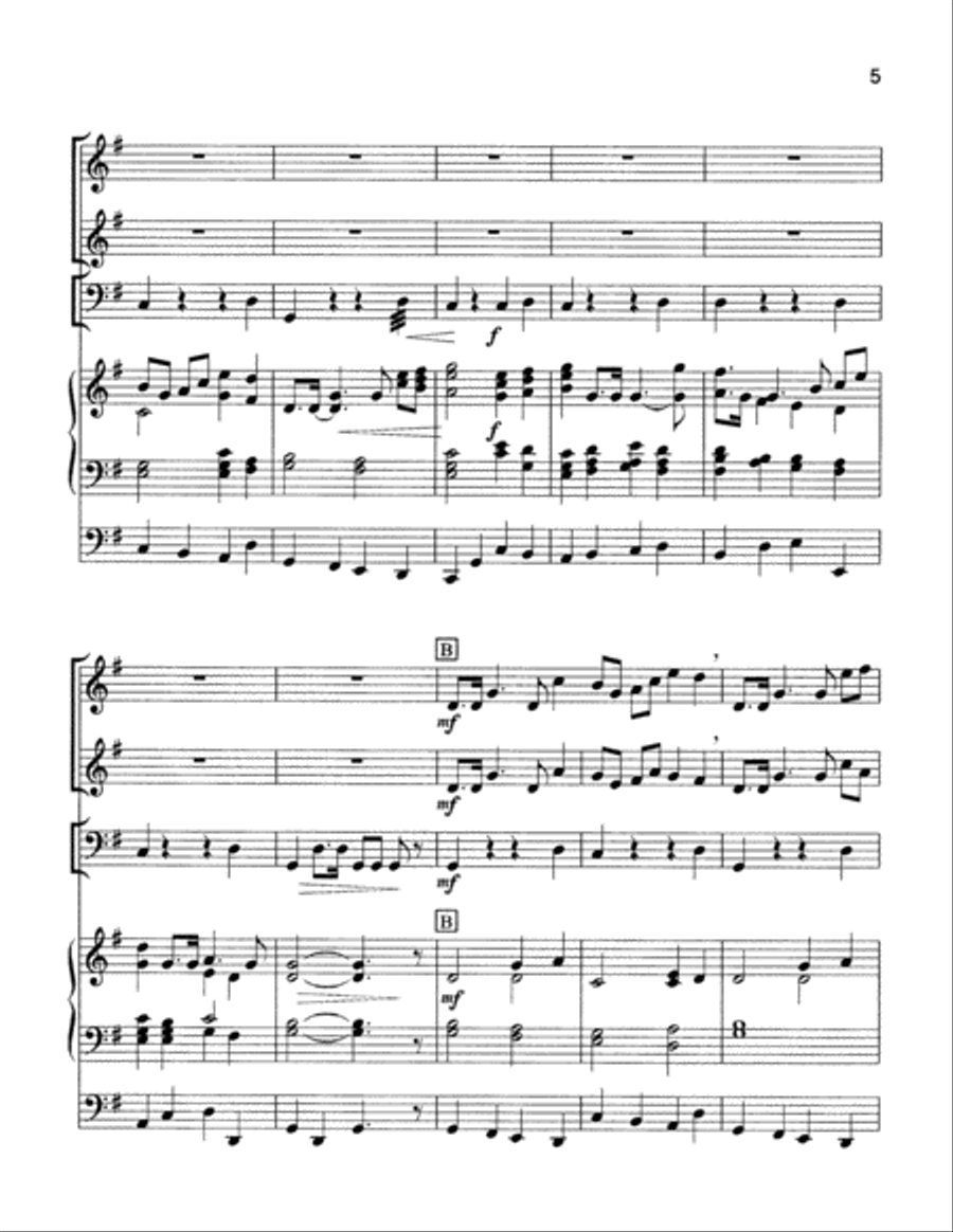 Jubilant Marche Trumpet Duet scores gallery preview page 5
