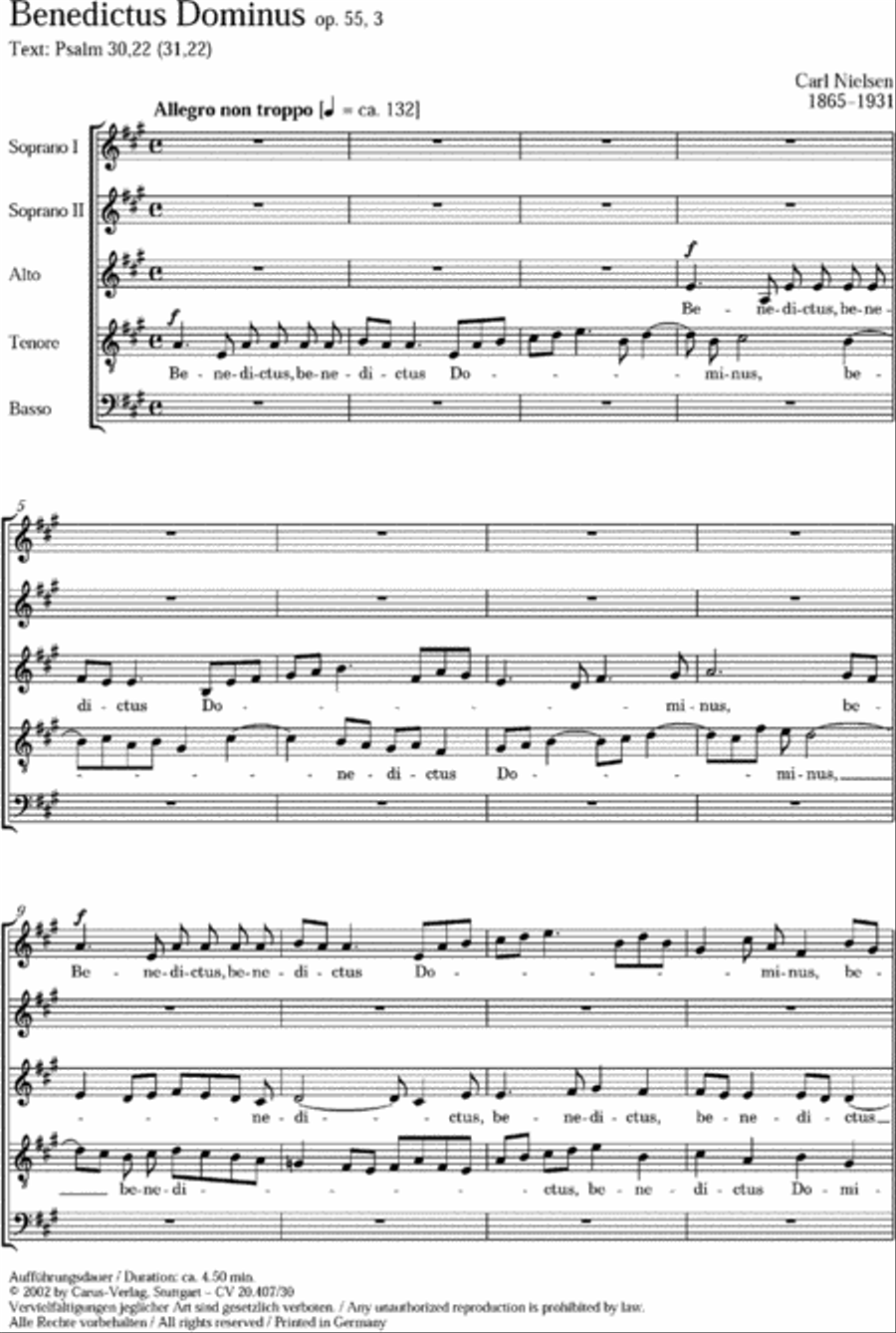 Benedictus Dominus Benedictus Dominus SSATB scores gallery preview page 1