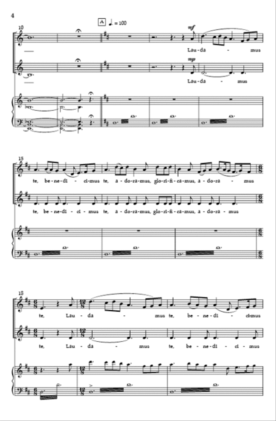 Festival Gloria (SSAA) SSAA scores gallery preview page 3
