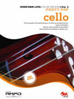 Book cover for Perform Live 3 Party Pop Cello Book/CD