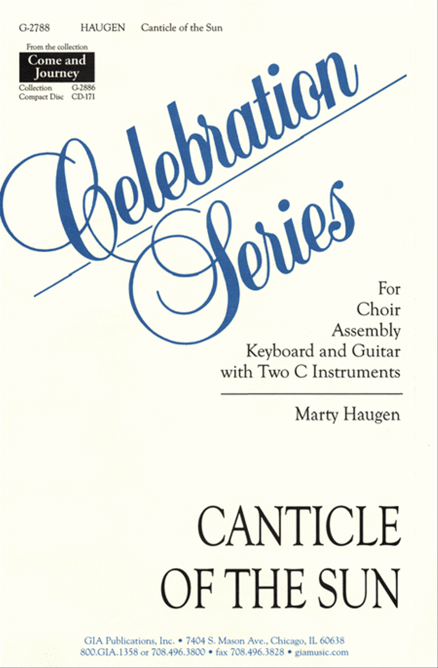 Canticle of the Sun 4-Part scores gallery preview page 1