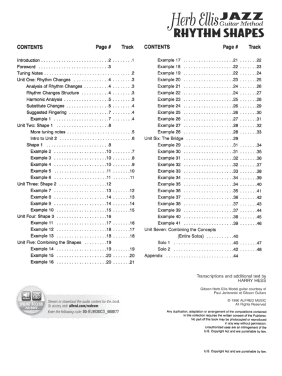 The Herb Ellis Jazz Guitar Method Electric Guitar scores gallery preview page 2