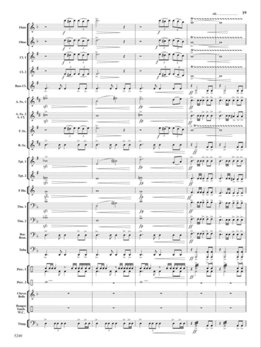 Ceremony, Chant and Ritual Concert Band scores gallery preview page 20