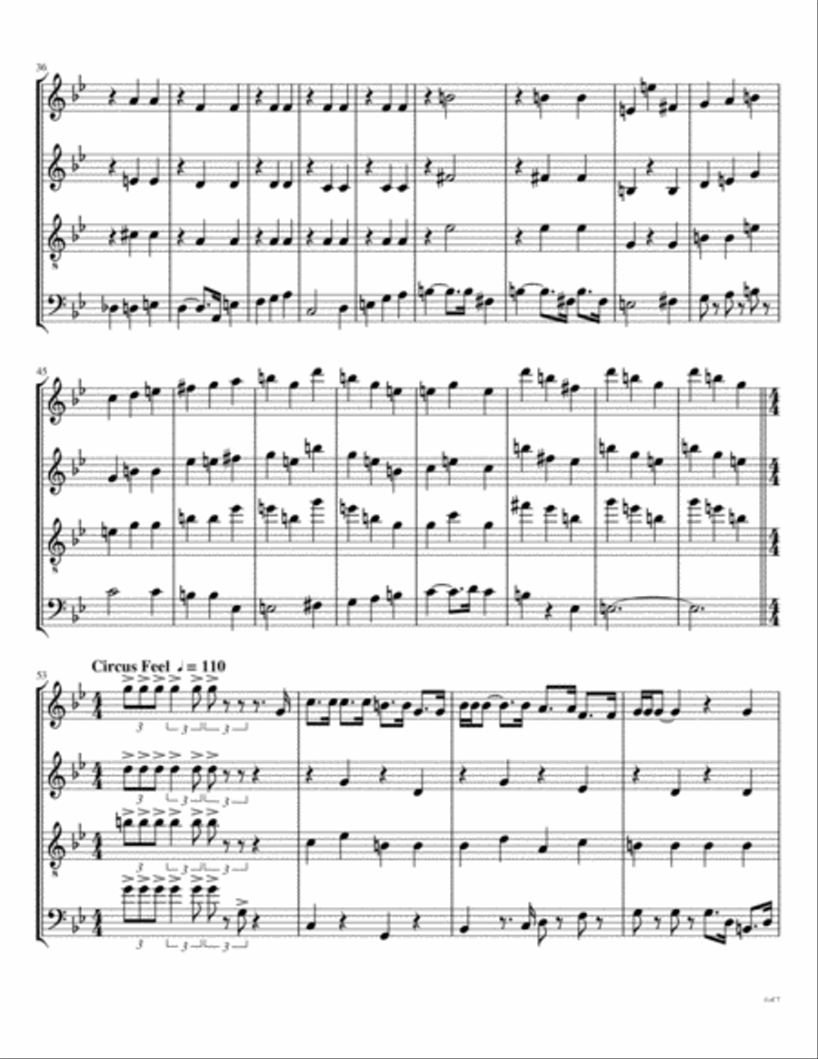 Being For The Benefit Of Mr. Kite Woodwind Quartet scores gallery preview page 5