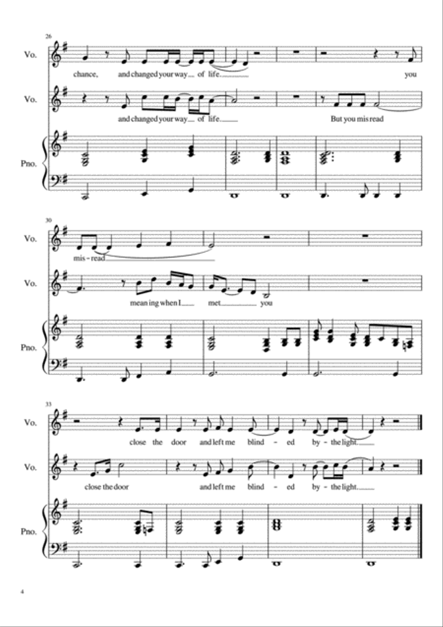 Don't Let The Sun Go Down On Me Vocal Duet scores gallery preview page 4