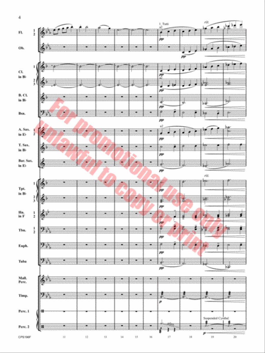 If I Could Fly Concert Band scores gallery preview page 5