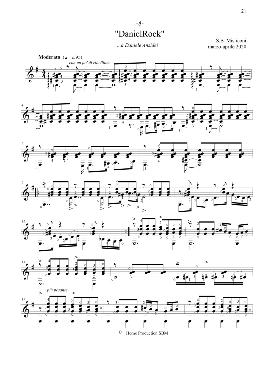 DanielRock Acoustic Guitar scores gallery preview page 1