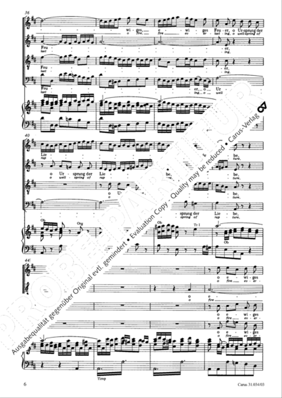 O fire everlasting (O ewiges Feuer, o Ursprung der Liebe) ATB scores gallery preview page 7