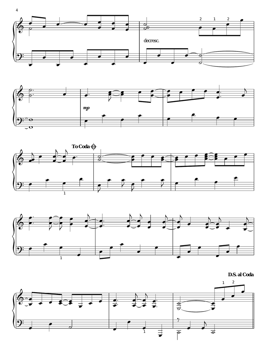 Bless The Broken Road Piano Solo scores gallery preview page 4