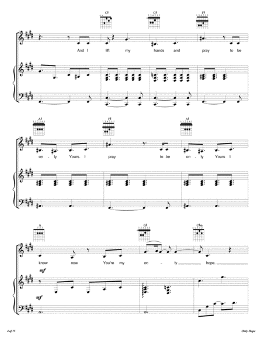 Only Hope Voice scores gallery preview page 5