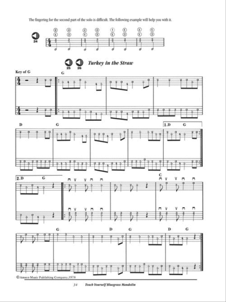 Teach Yourself Bluegrass Mandolin Mandolin scores gallery preview page 5