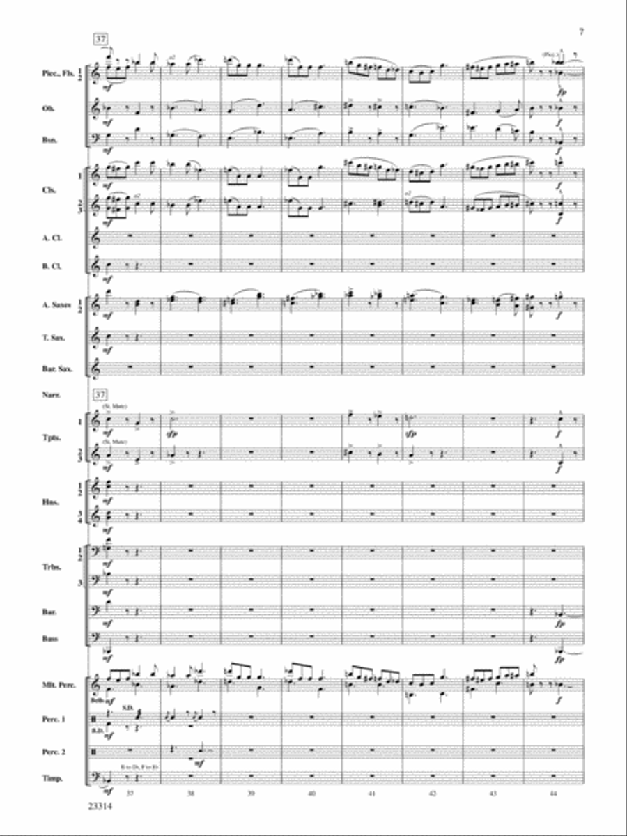 Aesop's Fables: Score Aesop's Fables: Score Concert Band scores gallery preview page 6