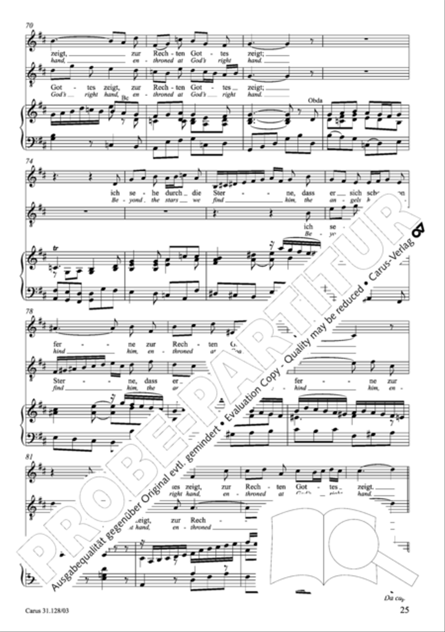 On Jesus Christ's ascent on high (Auf Christi Himmelfahrt allein) ATB scores gallery preview page 26