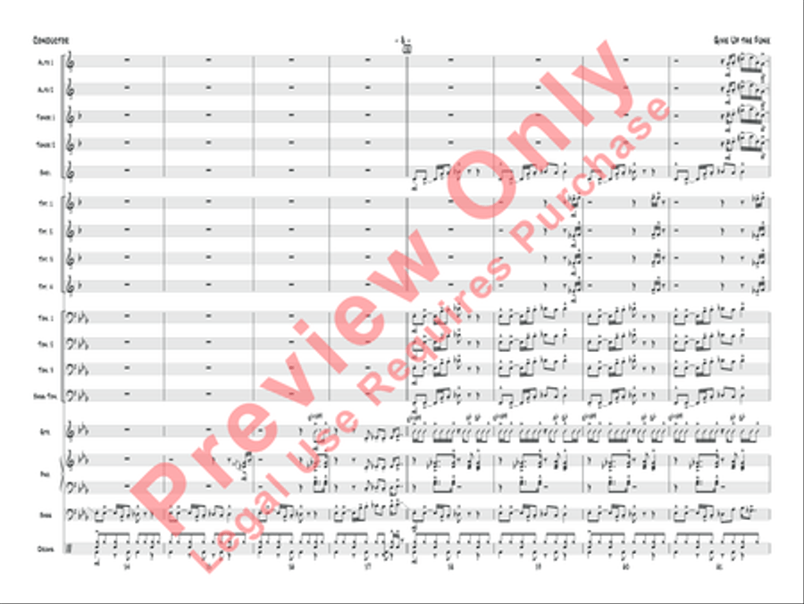 Give Up the Funk Jazz Ensemble scores gallery preview page 23
