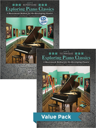 Book cover for Exploring Piano Classics Level 5 (Value Pack)