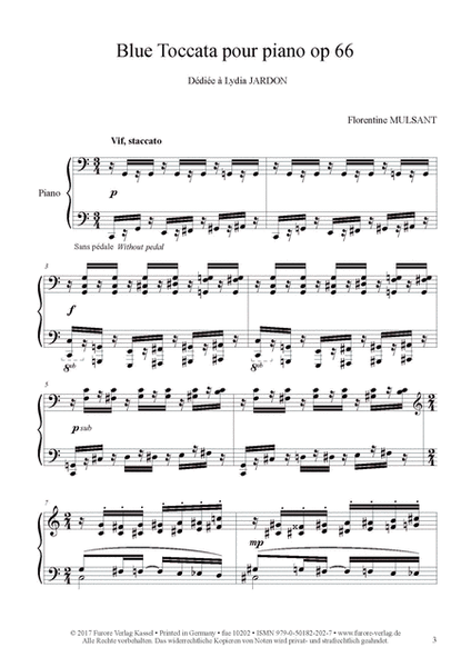 Blue Toccata op. 66