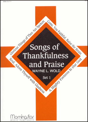 Book cover for Songs of Thankfulness and Praise, Set 1