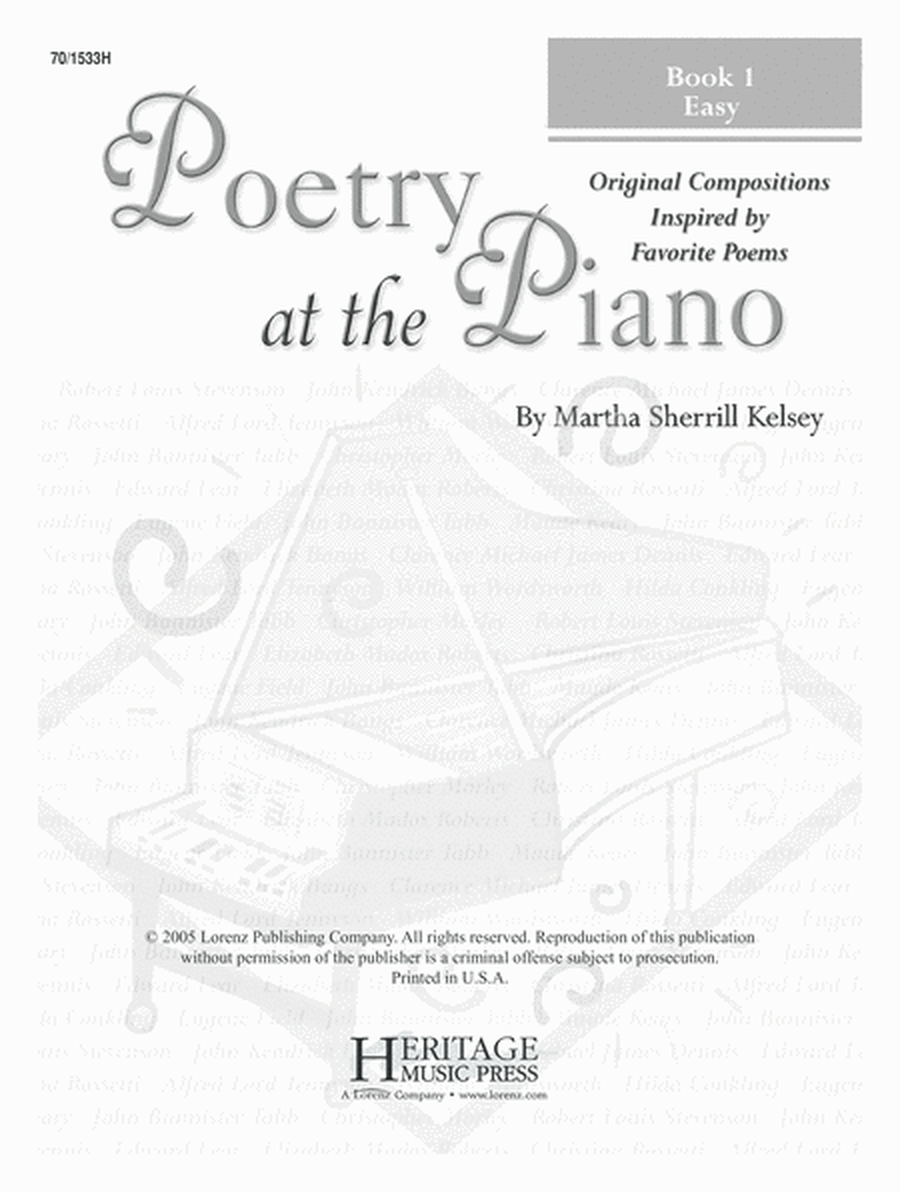 Poetry at the Piano - Book 1, Easy