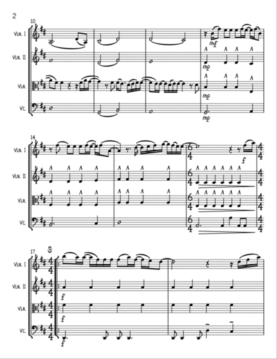 This Is Me String Quartet scores gallery preview page 2
