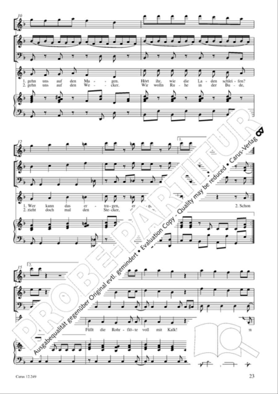 Mause in der Michaelskirche 4-Part scores gallery preview page 24