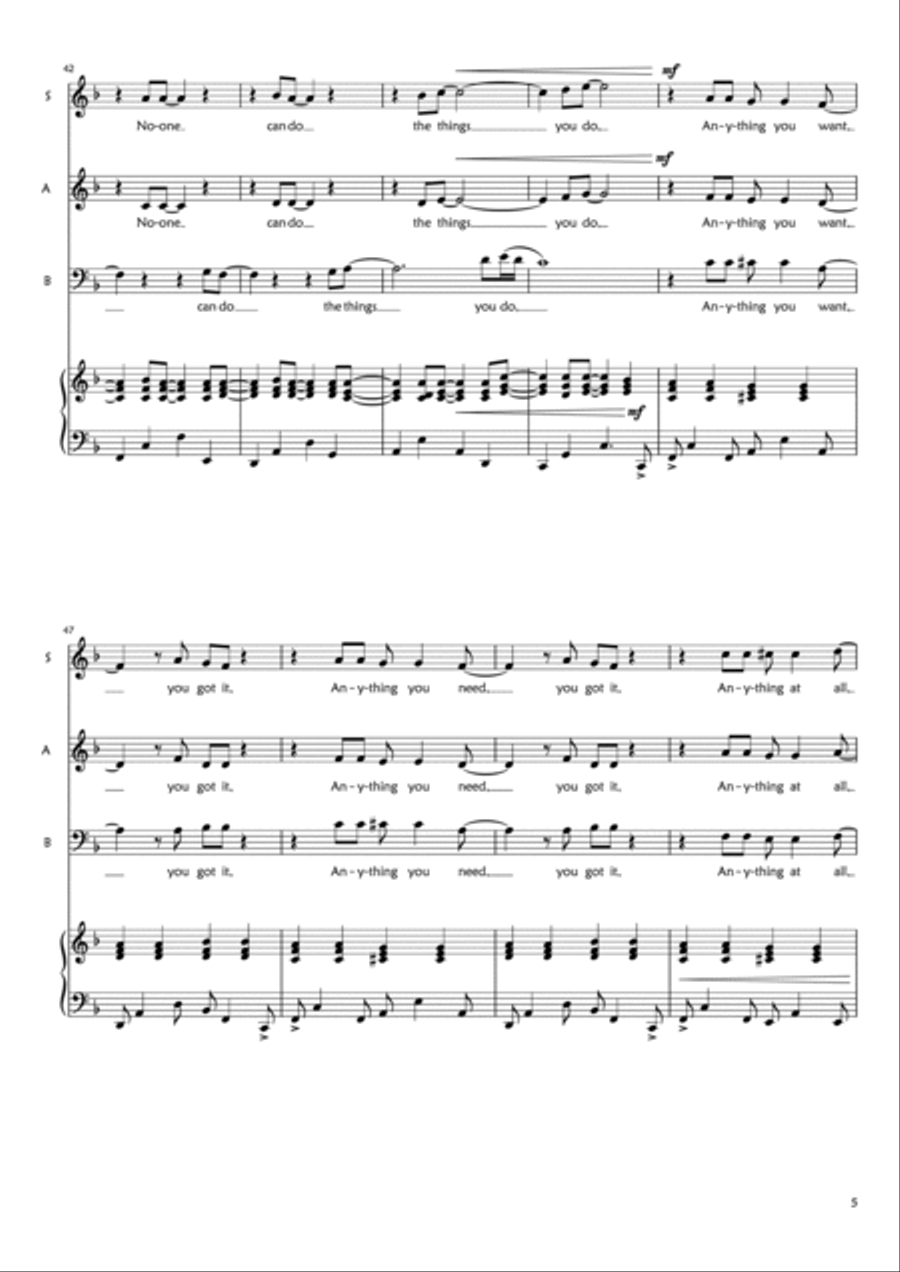 You Got It You Got It 3-Part scores gallery preview page 5