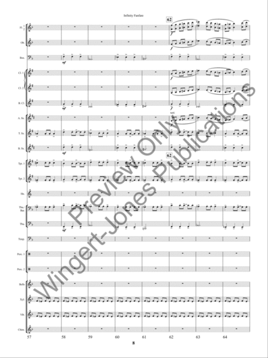 Infinity Fanfare Concert Band scores gallery preview page 11